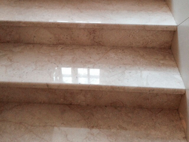шлифовка полировка лестницы из мрамора